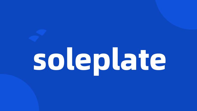 soleplate