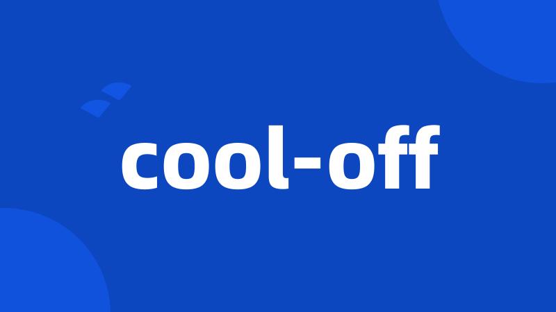 cool-off