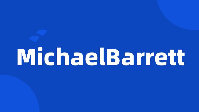 MichaelBarrett