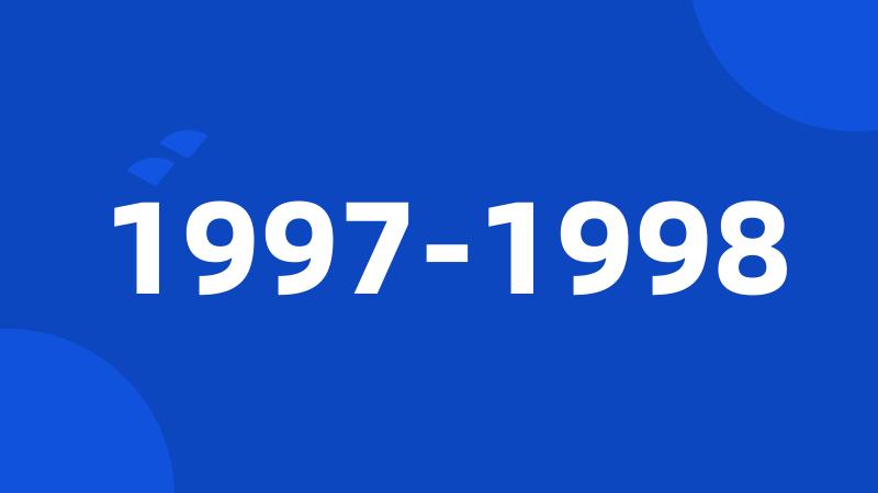 1997-1998