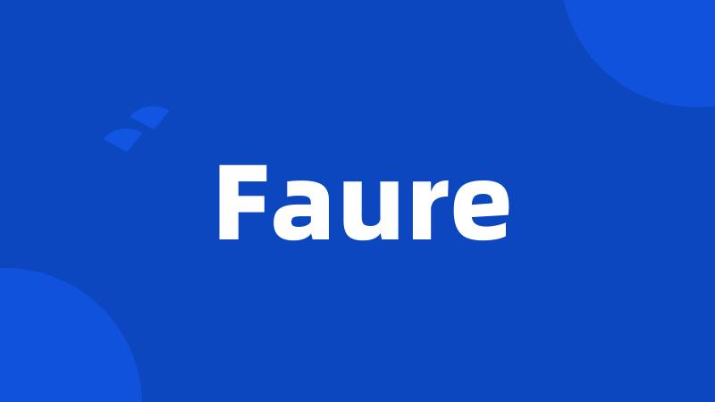 Faure