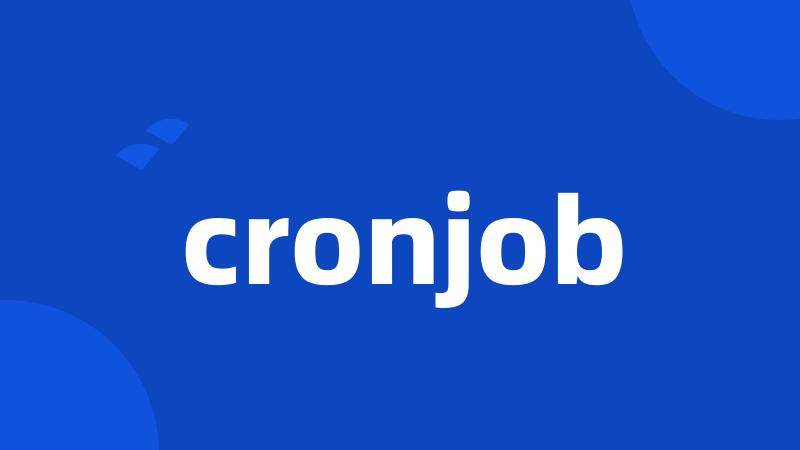 cronjob