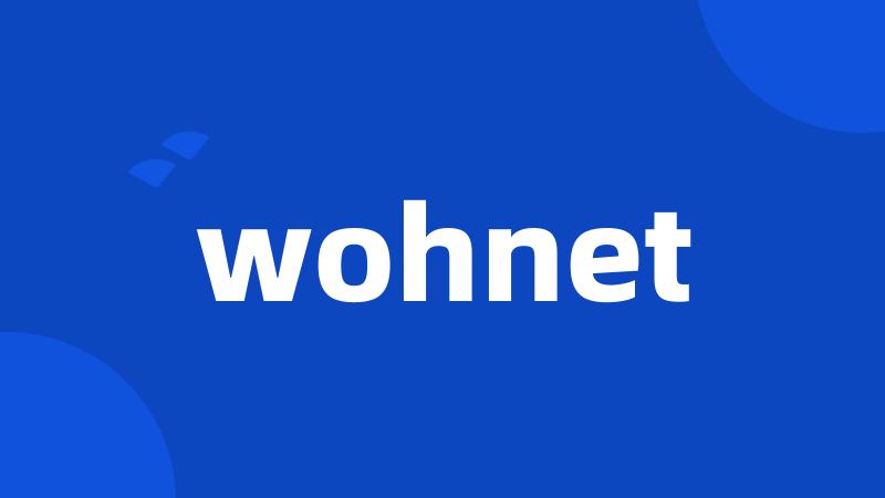 wohnet