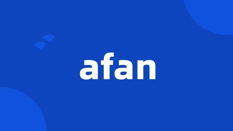 afan