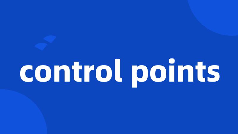 control points