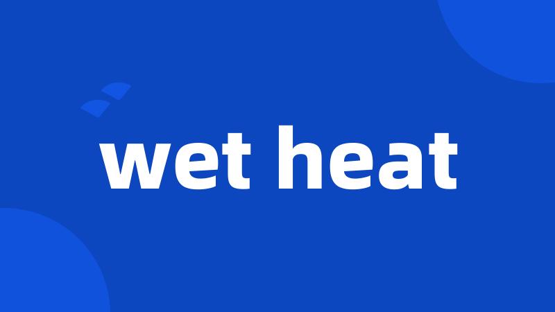 wet heat