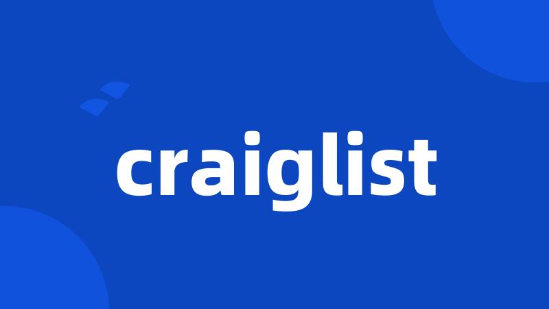 craiglist