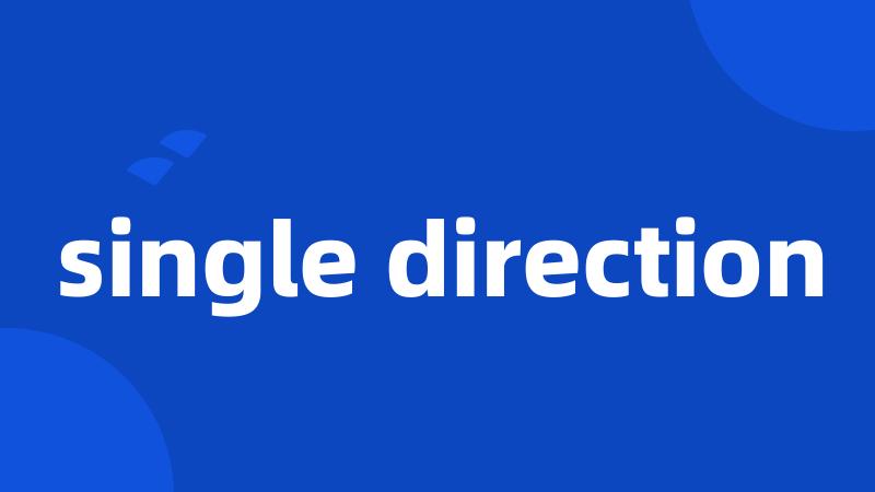 single direction