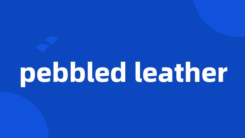 pebbled leather