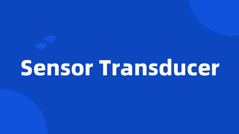 Sensor Transducer