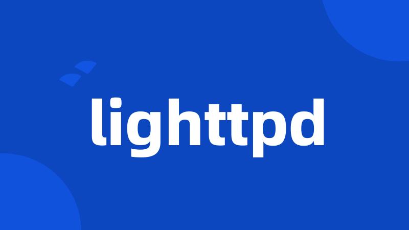 lighttpd