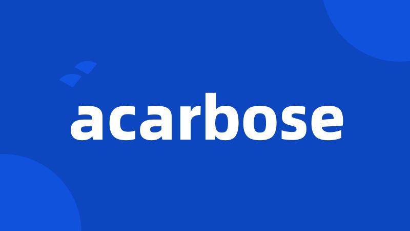 acarbose