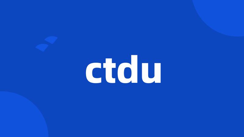 ctdu