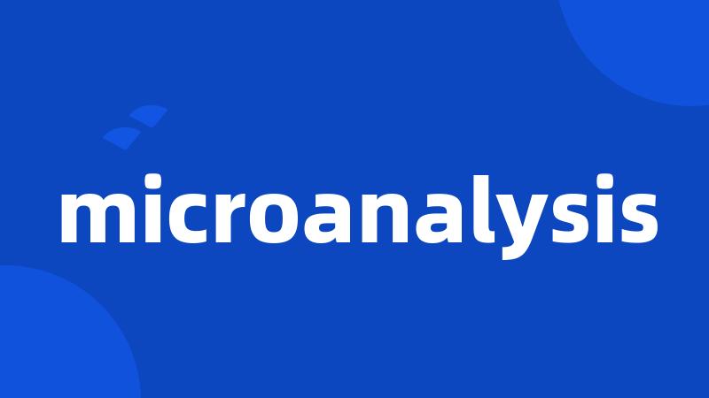 microanalysis