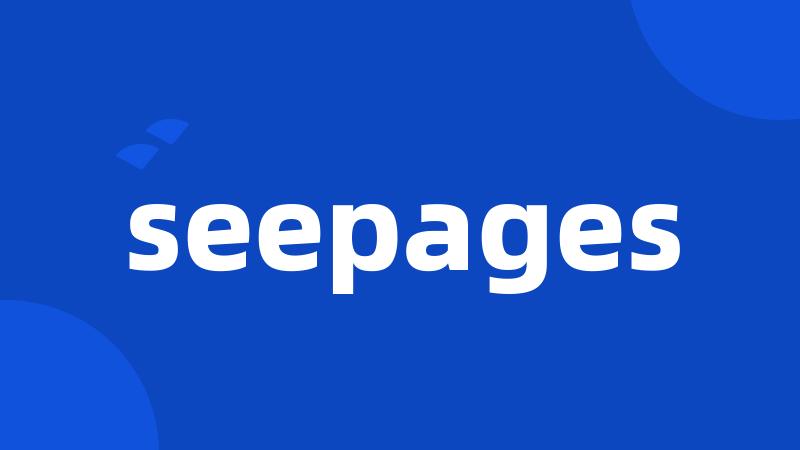 seepages