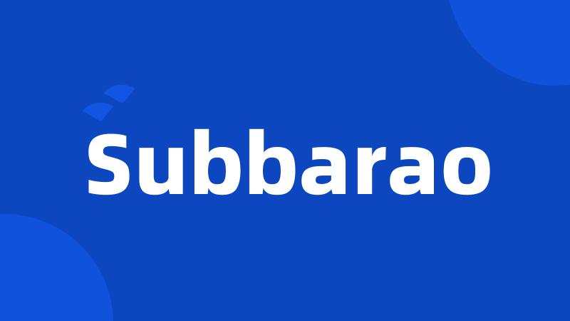 Subbarao