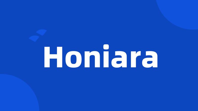 Honiara