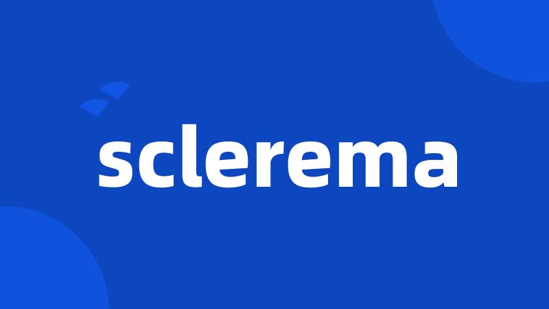 sclerema