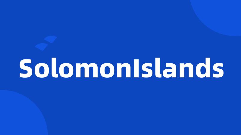 SolomonIslands