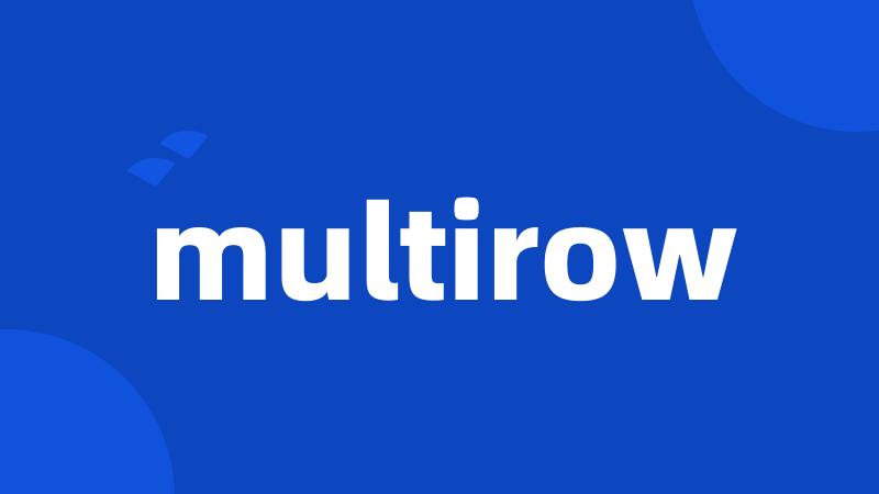 multirow