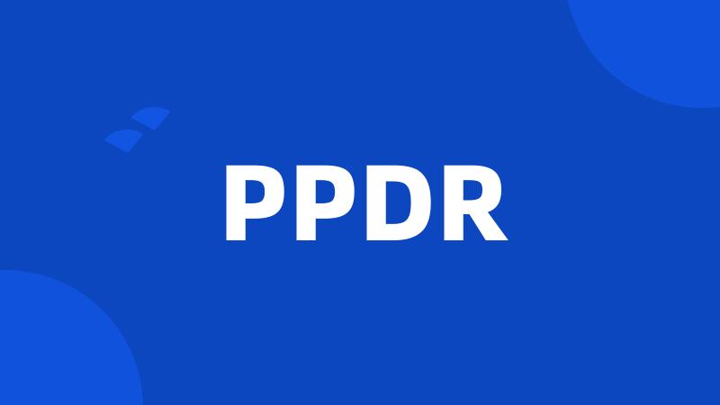 PPDR