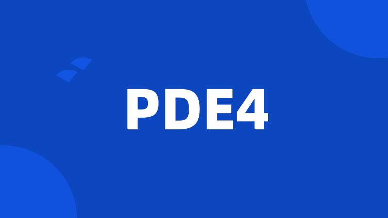 PDE4