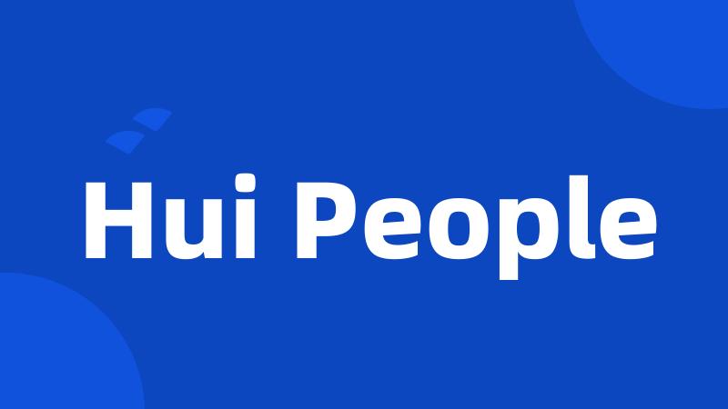 Hui People