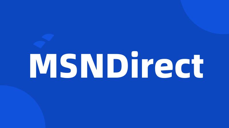 MSNDirect