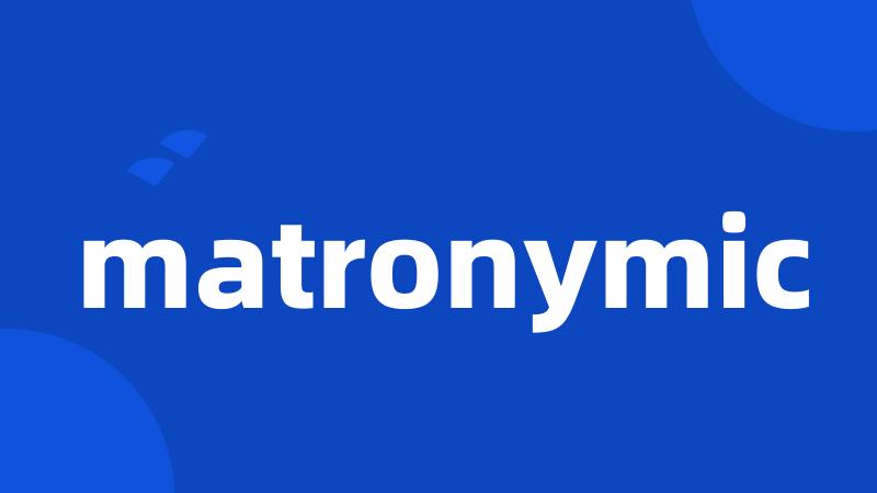 matronymic