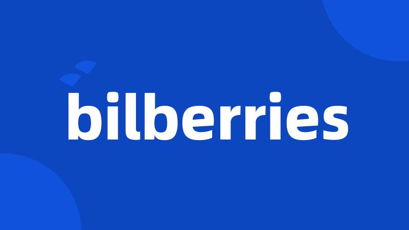 bilberries