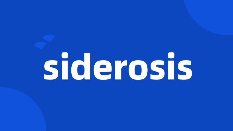 siderosis