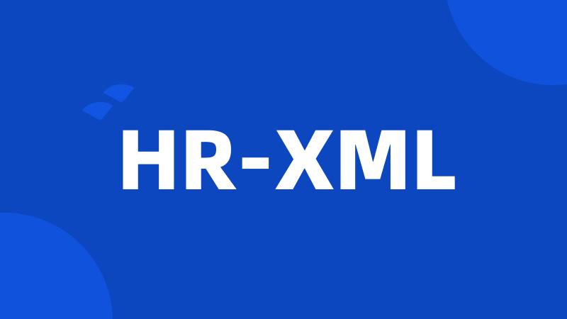 HR-XML