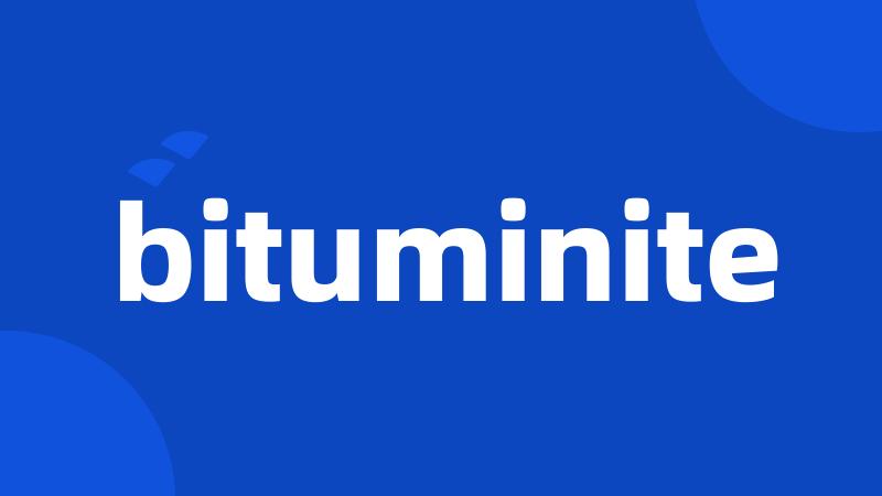 bituminite