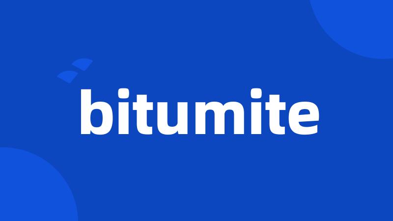 bitumite