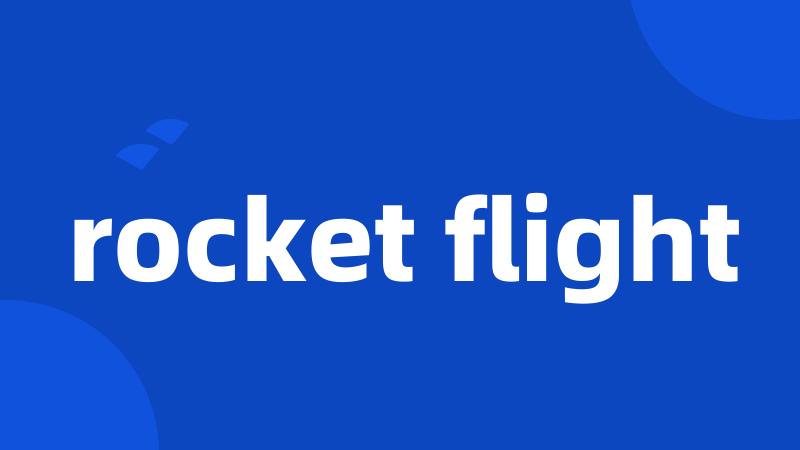 rocket flight