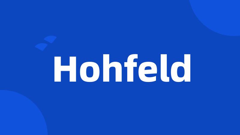 Hohfeld