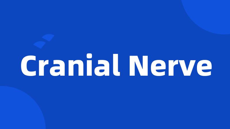Cranial Nerve