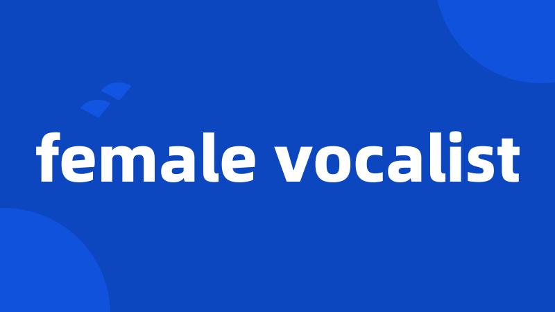 female vocalist