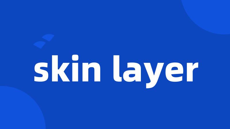 skin layer