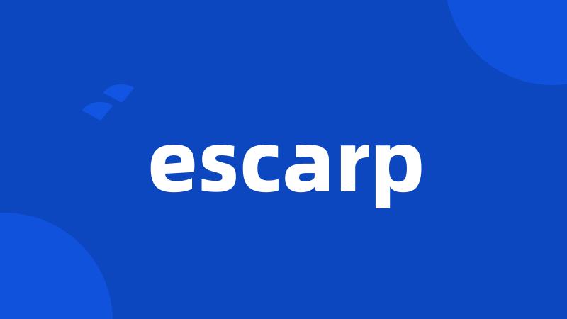 escarp