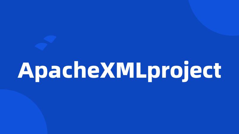 ApacheXMLproject