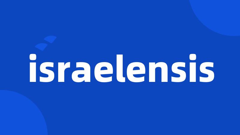 israelensis