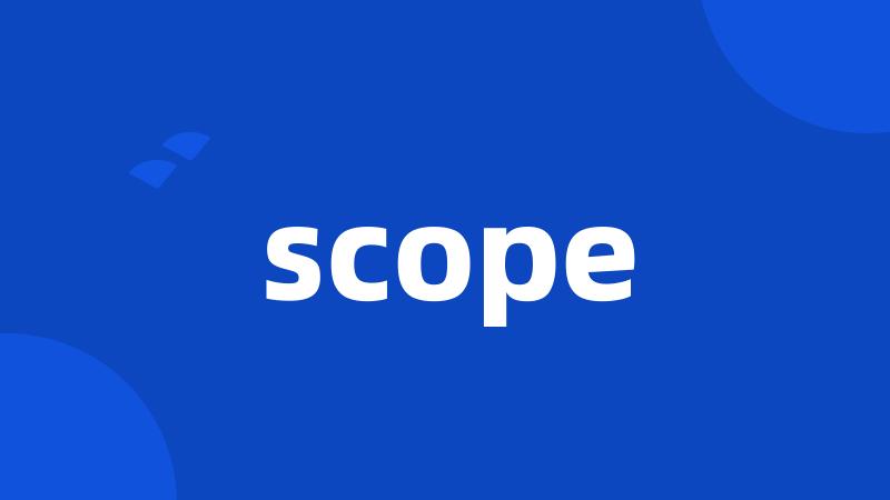 scope