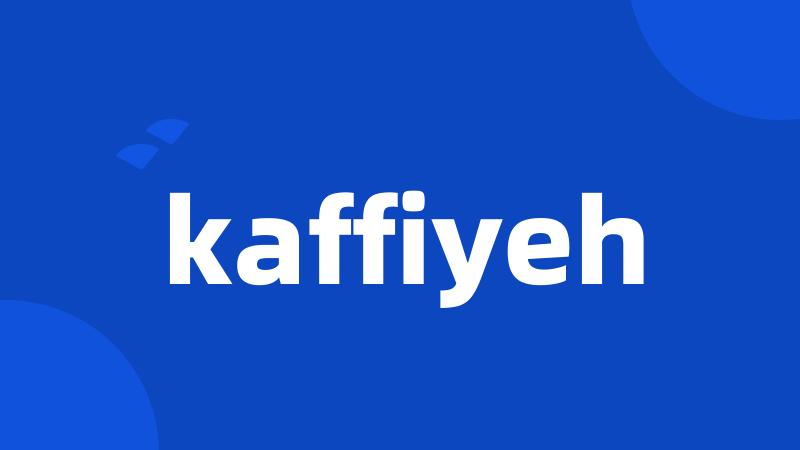 kaffiyeh