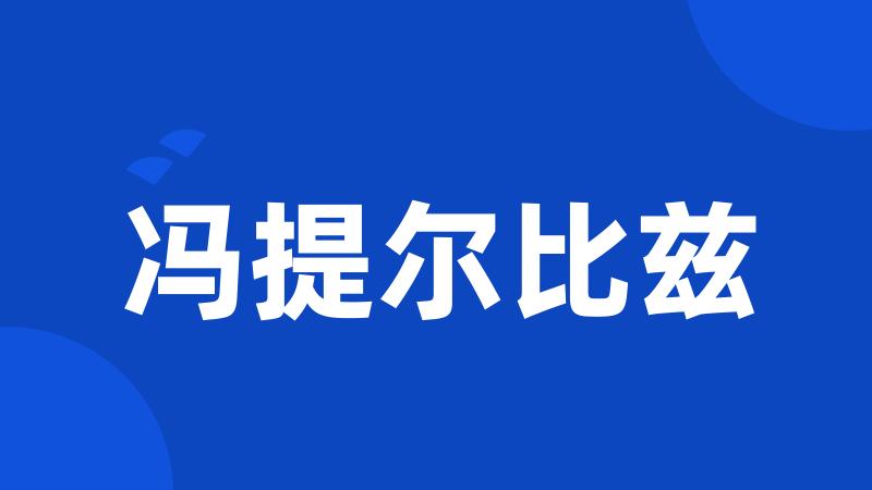 冯提尔比兹