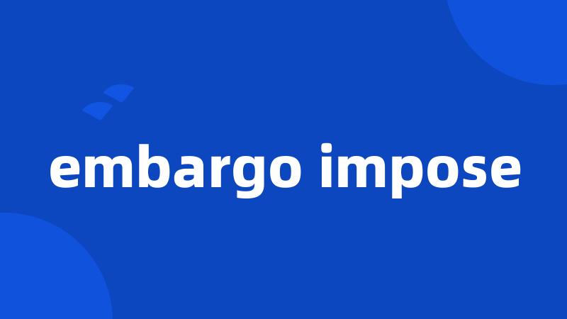 embargo impose