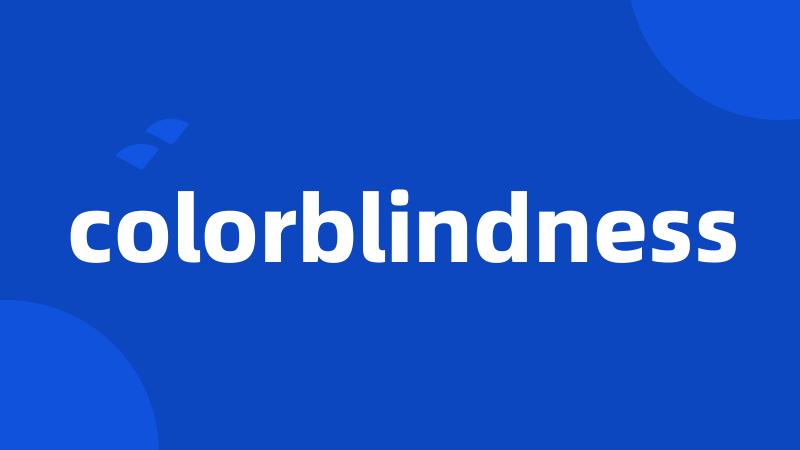 colorblindness