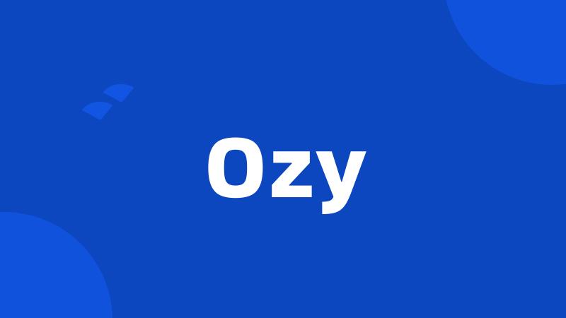 Ozy