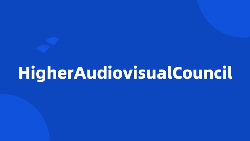 HigherAudiovisualCouncil