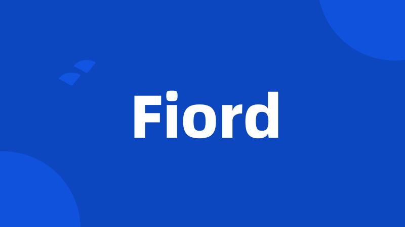 Fiord